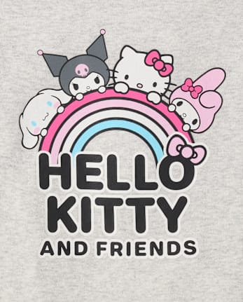 Baby And Toddler Girls Hello Kitty® And Friends Rainbow Snug Fit Cotton Pajamas - H/T LUNAR