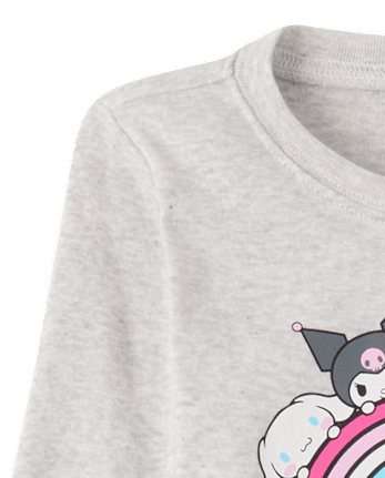 Baby And Toddler Girls Hello Kitty® And Friends Rainbow Snug Fit Cotton Pajamas - H/T LUNAR