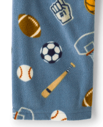 Boys Sports Dream Fleece Pajama Pants - SHADOW BLUE