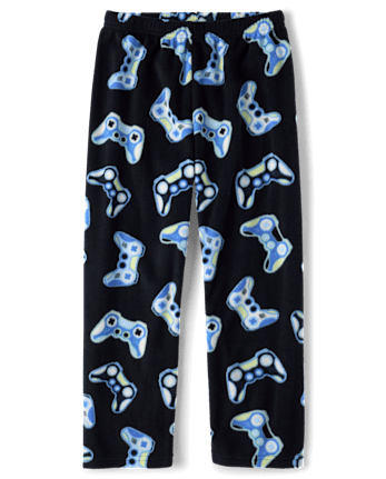Boys Video Game Dream Fleece Pajama Pants - BLACK