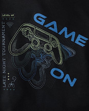 Boys Video Game Pajamas - BLACK