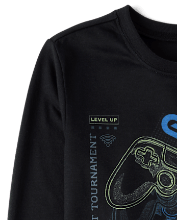 Boys Video Game Pajamas - BLACK