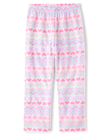Girls Heart Fairisle Dream Fleece Pajama Pants - SIMPLYWHT