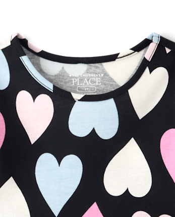 Baby And Toddler Girls Print Everyday Dress - BLACK