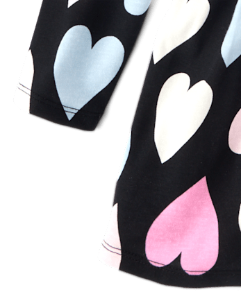Baby And Toddler Girls Print Everyday Dress - BLACK