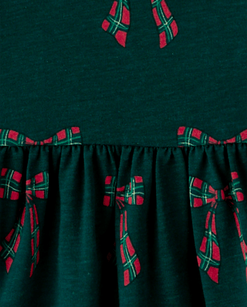 Baby And Toddler Girls Print Everyday Dress - BALT GREEN