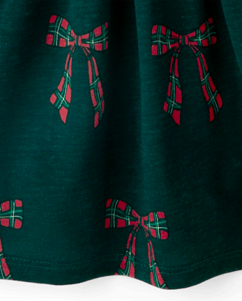 Baby And Toddler Girls Print Everyday Dress - BALT GREEN