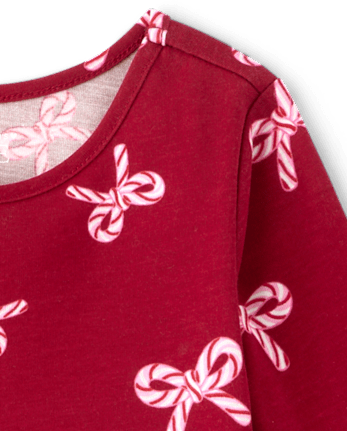 Baby And Toddler Girls Print Everyday Dress - RED OCHRE