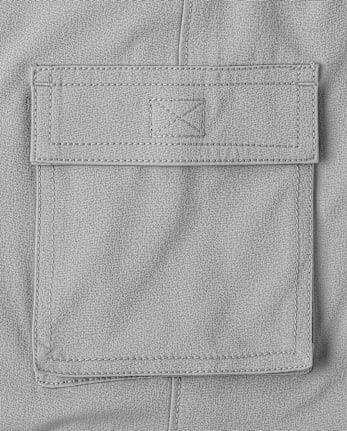 Boys Lined Cargo Jogger Pants - WEATHERED STEEL