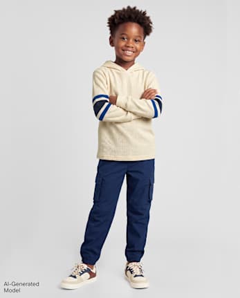 Boys Lined Cargo Jogger Pants - TIDAL