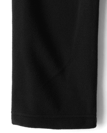 Pantalon de survêtement en microfibre polaire pour garçon - BLACK