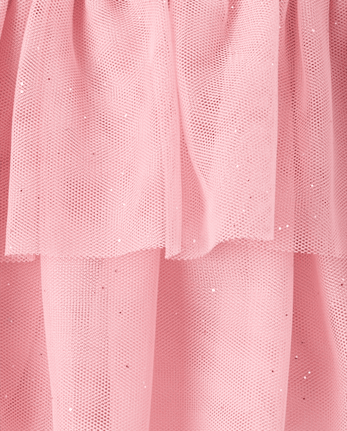 Toddler Girls Glitter Mesh Tiered Tutu Skirt - COSMIC RAYS