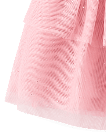 Toddler Girls Glitter Mesh Tiered Tutu Skirt - COSMIC RAYS