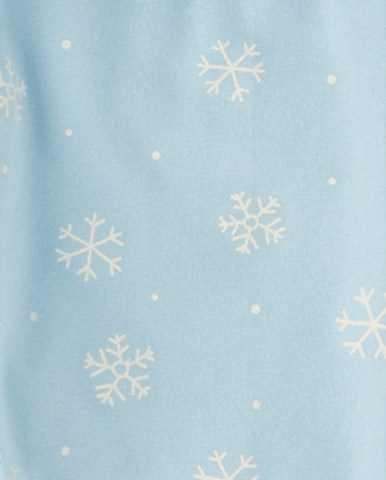 Baby Girls Applique Glitter Snowflake 2-Piece Playwear Set - BLUE AIR