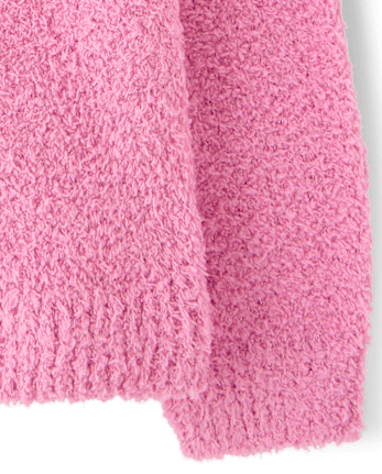 Toddler Girls Intarsia Sweater - PERFECTLY PINK