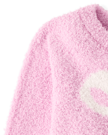 Toddler Girls Intarsia Sweater - LACE PINK CL