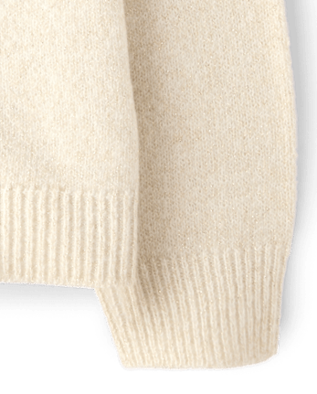 Toddler Girls Intarsia Sweater - FAIR IVORY