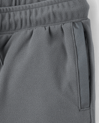 Boys Cozy Stretch Microfleece Jogger Pants - CHALKBOARD