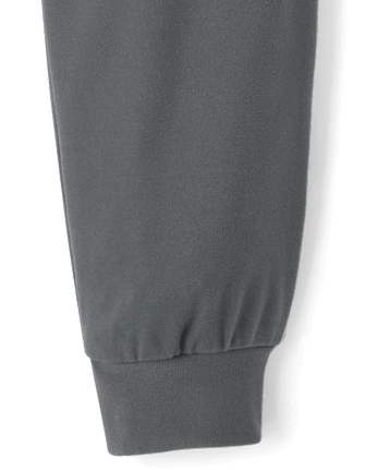 Boys Cozy Stretch Microfleece Jogger Pants - CHALKBOARD