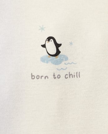 Baby Boys Winter Animals Bodysuit 4-Pack - DUSKY BLUE CL