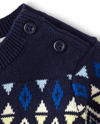 Baby Boys Fairisle Sweater 2-Piece Playwear Set - TIDAL