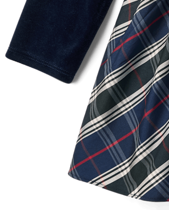 Baby And Toddler Girls Plaid Flutter Dress - TIDAL
