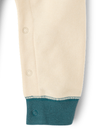 Baby Boys Colorblock French Terry Henley Romper - HAY STACK