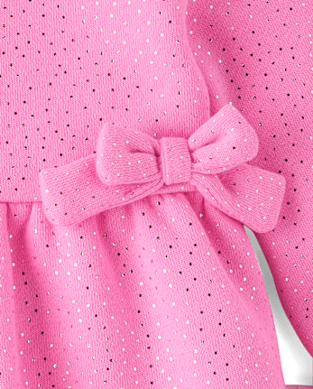 Baby Girls Foil Polka Dot 2-Piece Playwear Set - PERFECTLY PINK