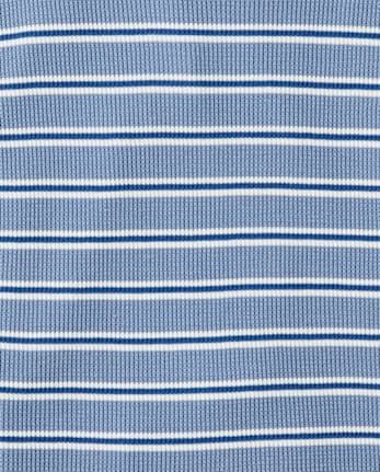Boys Striped Thermal Top - SAPPHIRE ICE CL