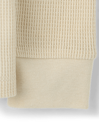 Boys Colorblock Thermal Hooded Top - HAY STACK