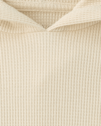 Boys Colorblock Thermal Hooded Top - HAY STACK