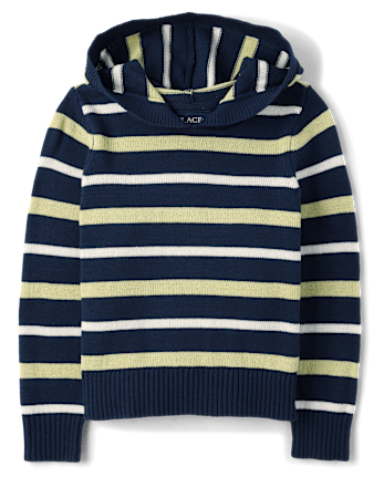 Boys Striped Sweater Hoodie - TIDAL