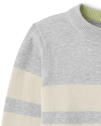 Pull rayé colorblock pour garçon - H/T MIST