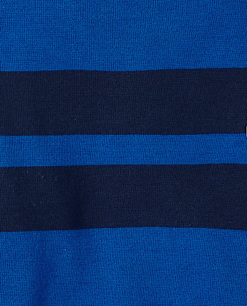 Boys Colorblock Striped Sweater - QUENCH BLUE