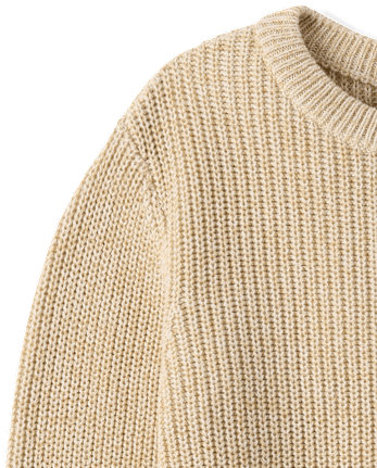 Boys Shaker Stitch Sweater - HAY STACK