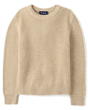 Boys Shaker Stitch Sweater - HAY STACK