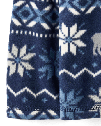 Boys Print Microfleece Quarter Zip Pullover - TIDAL