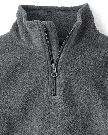 Boys Marled Microfleece Quarter Zip Pullover