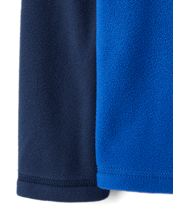 Boys Colorblock Microfleece Quarter Zip Pullover - TIDAL