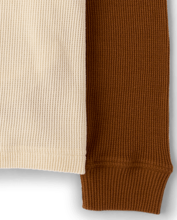 Boys Colorblock Thermal Top - HAY STACK