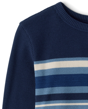 Boys Colorblock Thermal Top - SHADOW BLUE