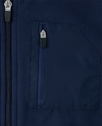 Boys Cozy Stretch Microfleece Zip Up Hoodie - TIDAL
