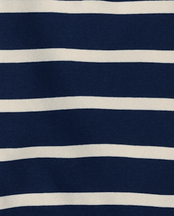 Boys Striped French Terry Rugby Polo - TIDAL