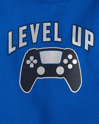 Boys Embellished Premium Fleece Sweatshirt - QUENCH BLUE