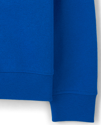 Boys Embellished Premium Fleece Sweatshirt - QUENCH BLUE