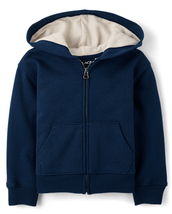 Boys Premium Fleece Thermal Lined Zip Up Hoodie - TIDAL