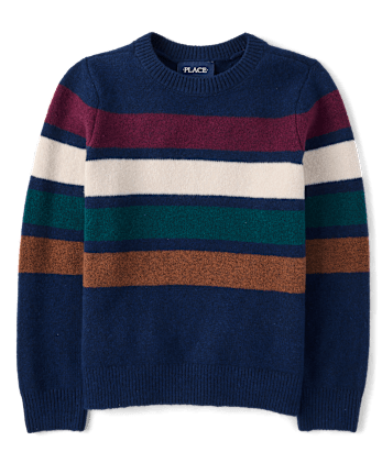 Boys Colorblock Stripe Sweater - TIDAL