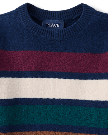 Boys Colorblock Stripe Sweater - TIDAL