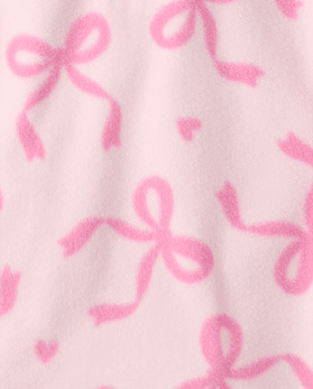 Girls Print Microfleece Half Zip Pullover