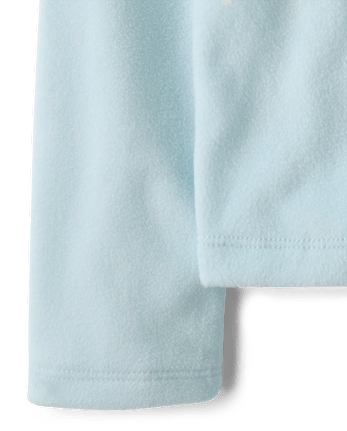 Girls Print Microfleece Half Zip Pullover - BLUE AIR